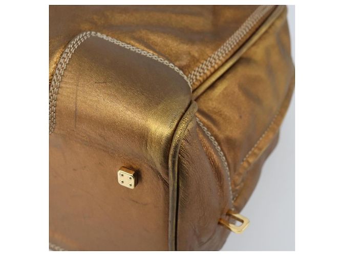 LOEWE Anagram Amazona 36 Borsa a Mano in Pelle Oro Auth bs33969 - vista 15