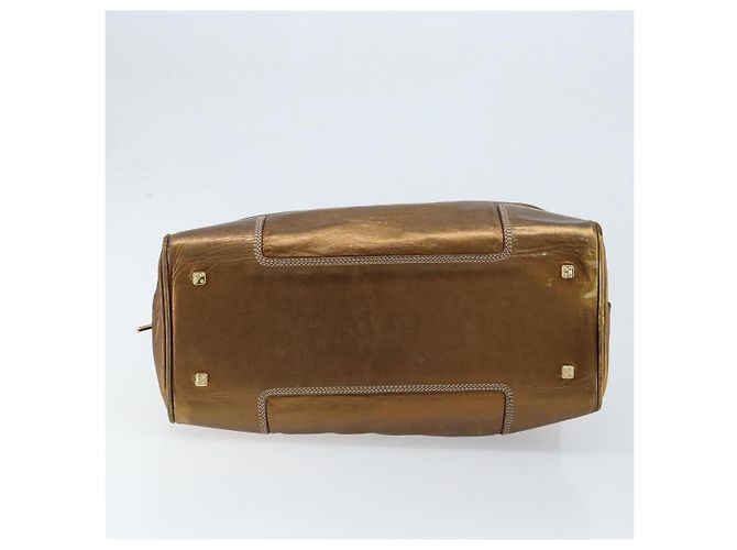 LOEWE Anagram Amazona 36 Borsa a Mano in Pelle Oro Auth bs33969 - vista 5
