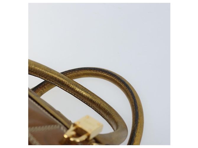 LOEWE Anagram Amazona 36 Borsa a Mano in Pelle Oro Auth bs33969 - vista 8