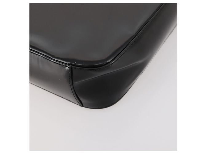 Borsa Interlocking GUCCI Pelle lucida Nera Argento 000 2023 0506 Auth fm5110 Nero - vista 12