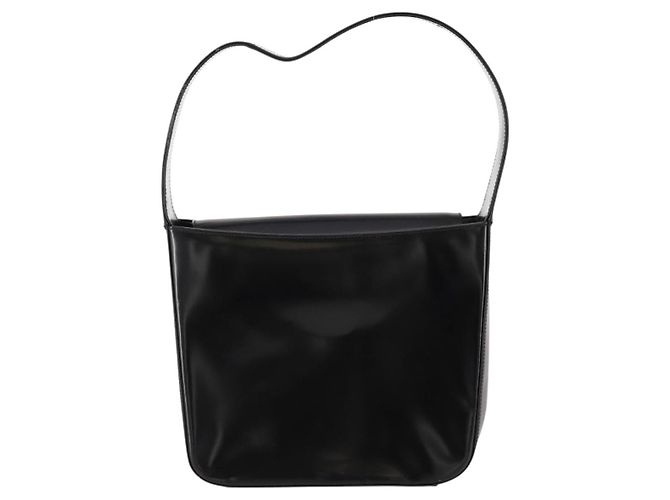 Borsa Interlocking GUCCI Pelle lucida Nera Argento 000 2023 0506 Auth fm5110 Nero - vista 3