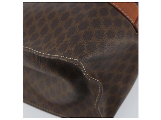 Céline Borsa tote in tela Macadam CELINE in pelle PVC marrone oro Auth ep13781 D'oro - vista 13