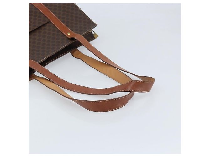Céline Borsa tote in tela Macadam CELINE in pelle PVC marrone oro Auth ep13781 D'oro - vista 7
