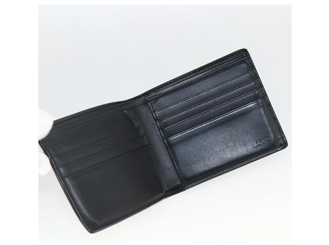 Portafoglio in tela Zucca FENDI nero e marrone Auth ki6612V - Ansicht 13