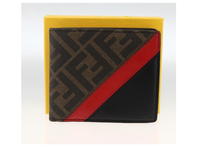 Portafoglio in tela Zucca FENDI nero e marrone Auth ki6612V - Ansicht 22