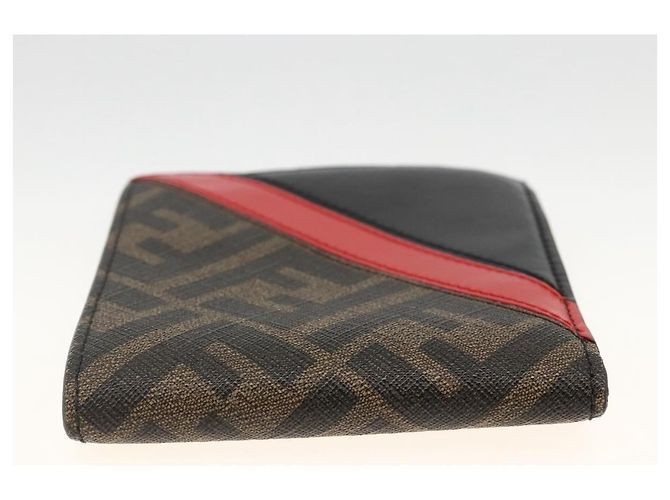 Portafoglio in tela Zucca FENDI nero e marrone Auth ki6612V - Ansicht 5