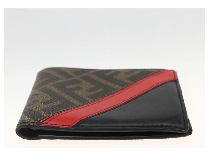 Portafoglio in tela Zucca FENDI nero e marrone Auth ki6612V - Ansicht 7