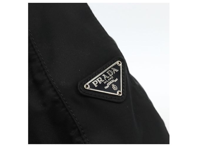 Borsa a Spalla PRADA Nylon Nero Argento Autentica 174544 - vista 15