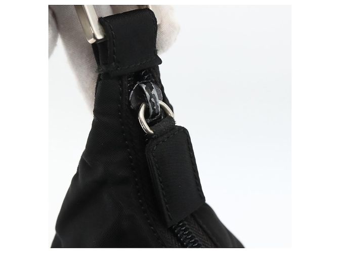 Borsa a Spalla PRADA Nylon Nero Argento Autentica 174544 - vista 17