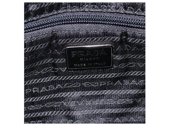 Borsa a Spalla PRADA Nylon Nero Argento Autentica 174544 - vista 18