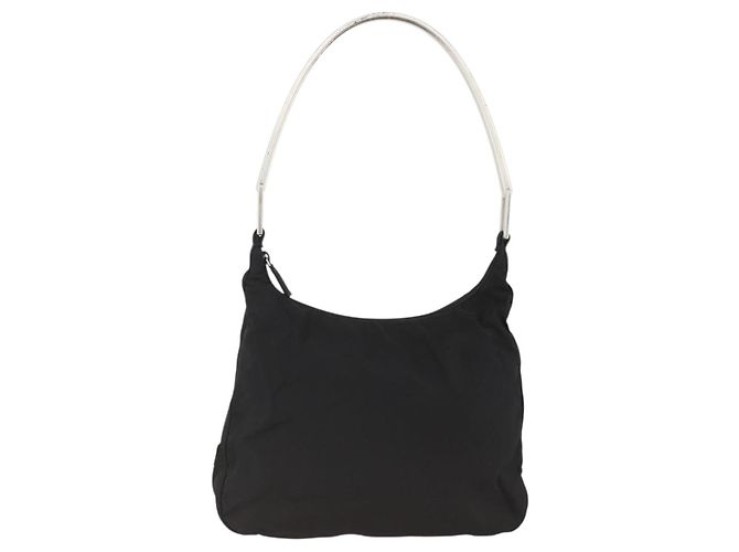 Borsa a Spalla PRADA Nylon Nero Argento Autentica 174544 - vista 2