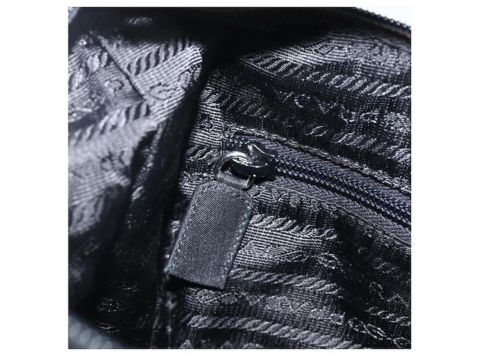 Borsa a Spalla PRADA Nylon Nero Argento Autentica 174544 - vista 22