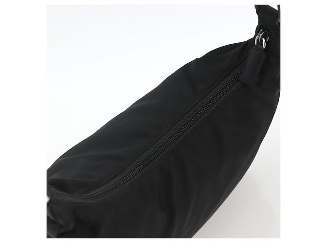 Borsa a Spalla PRADA Nylon Nero Argento Autentica 174544 - vista 6
