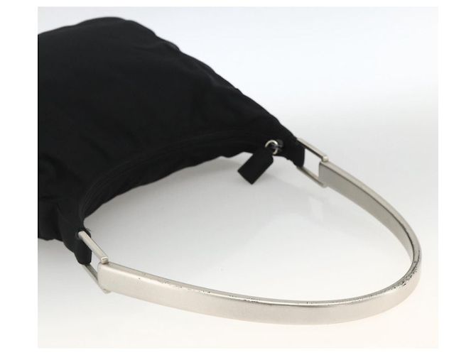 Borsa a Spalla PRADA Nylon Nero Argento Autentica 174544 - vista 7
