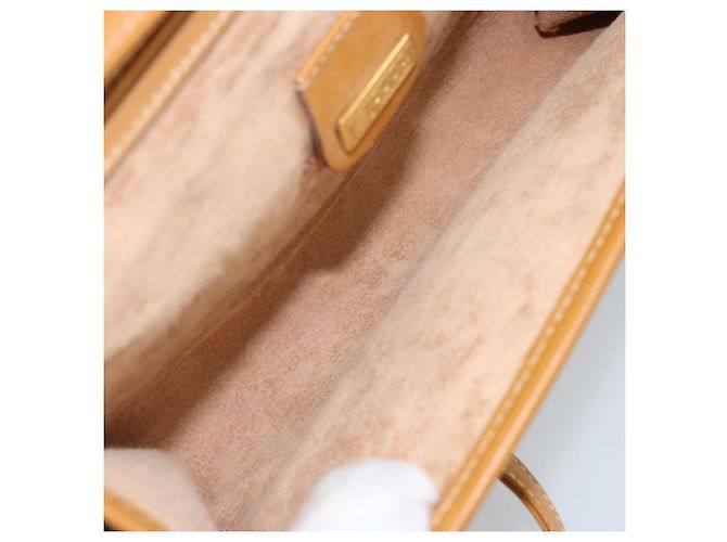 Gucci Borsa a Spalla Micro GG Supreme PVC Beige Oro 004 89 1041 Auth ka3102 D'oro - vista 17
