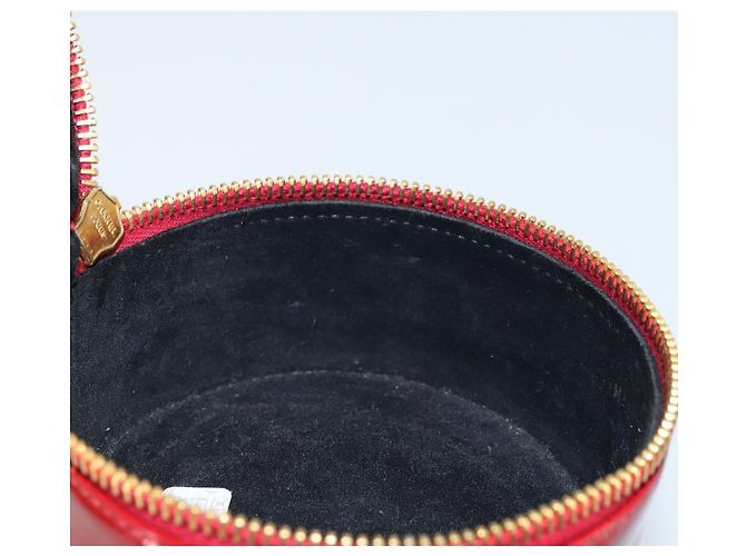 CHANEL COCO Marchio Scatola per Gioielli Pelle Lucida Rossa Oro CC Auth LNZ684V Rosso D'oro - vista 15