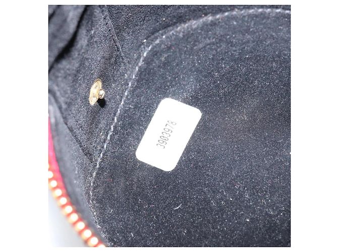 CHANEL COCO Marchio Scatola per Gioielli Pelle Lucida Rossa Oro CC Auth LNZ684V Rosso D'oro - vista 17