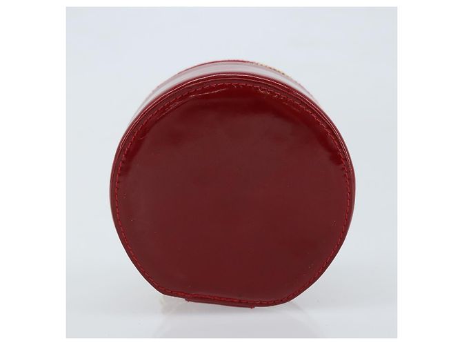 CHANEL COCO Marchio Scatola per Gioielli Pelle Lucida Rossa Oro CC Auth LNZ684V Rosso D'oro - vista 7