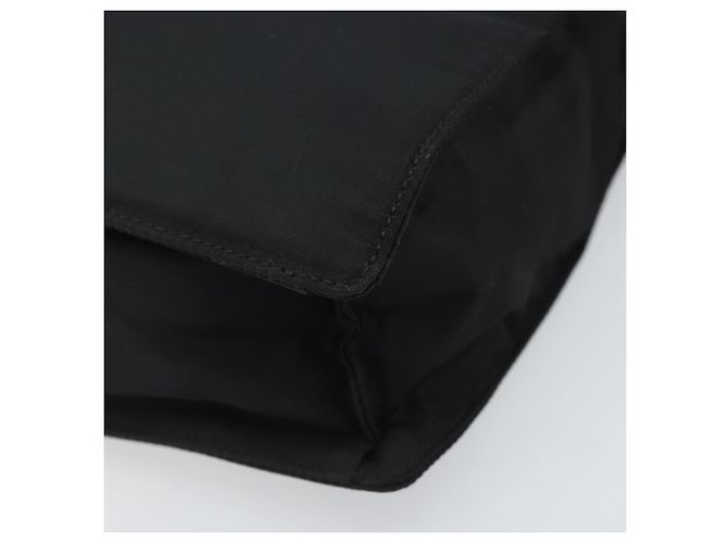 PRADA Borsa a mano in nylon nero argento Auth BSZ146 - vista 10