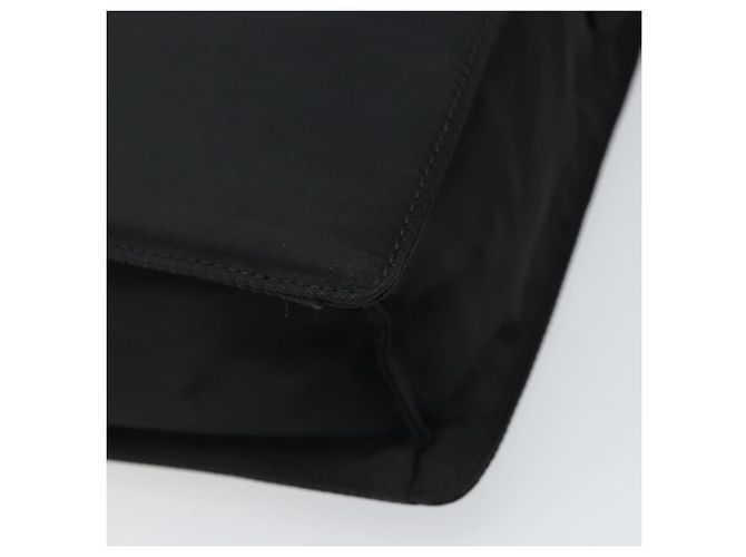 PRADA Borsa a mano in nylon nero argento Auth BSZ146 - vista 12