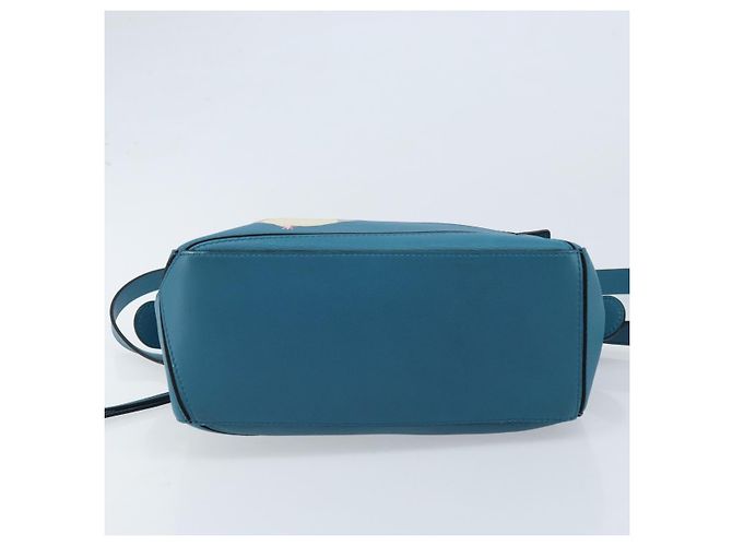 LOEWE - Borsa Puzzle Studio Ghibli Borsa a Mano Pelle 2way Blu Oro Auth ka3244SM D'oro - vista 5