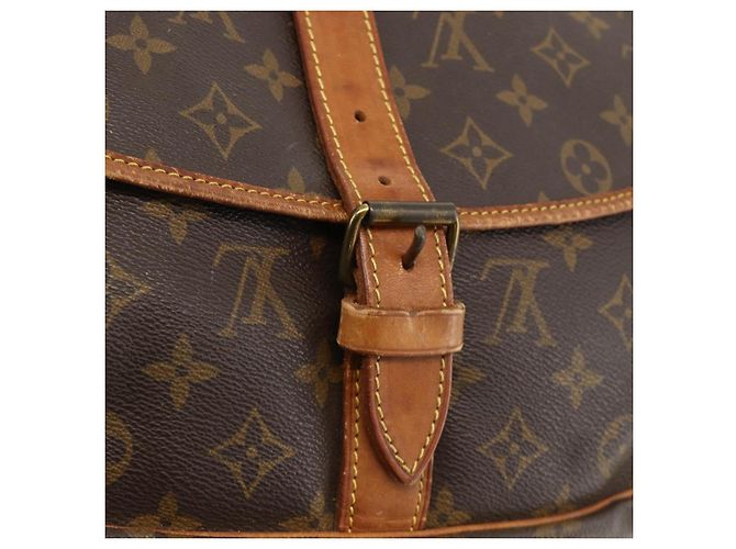 LOUIS VUITTON Borsa a Spalla Monogram Saumur 35 M42254 LV Auth ka3182 Monogramma - vista 15