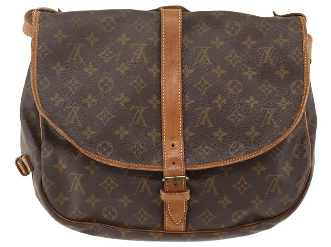LOUIS VUITTON Borsa a Spalla Monogram Saumur 35 M42254 LV Auth ka3182 Monogramma - vista 3