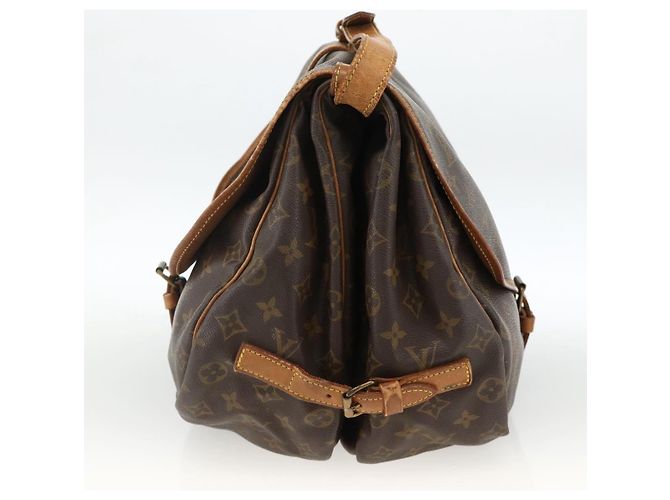 LOUIS VUITTON Borsa a Spalla Monogram Saumur 35 M42254 LV Auth ka3182 Monogramma - vista 4