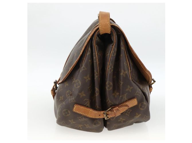LOUIS VUITTON Borsa a Spalla Monogram Saumur 35 M42254 LV Auth ka3182 Monogramma - vista 5
