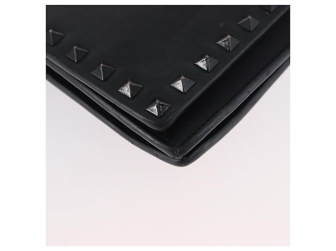 VALENTINO Pochette in pelle nera Auth bs33847 Nero - vista 15