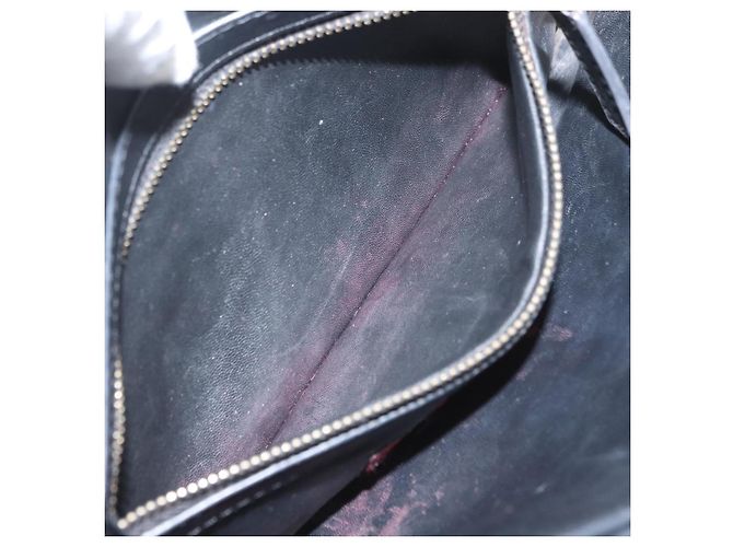 VALENTINO Pochette in pelle nera Auth bs33847 Nero - vista 25