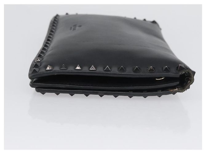 VALENTINO Pochette in pelle nera Auth bs33847 Nero - vista 3