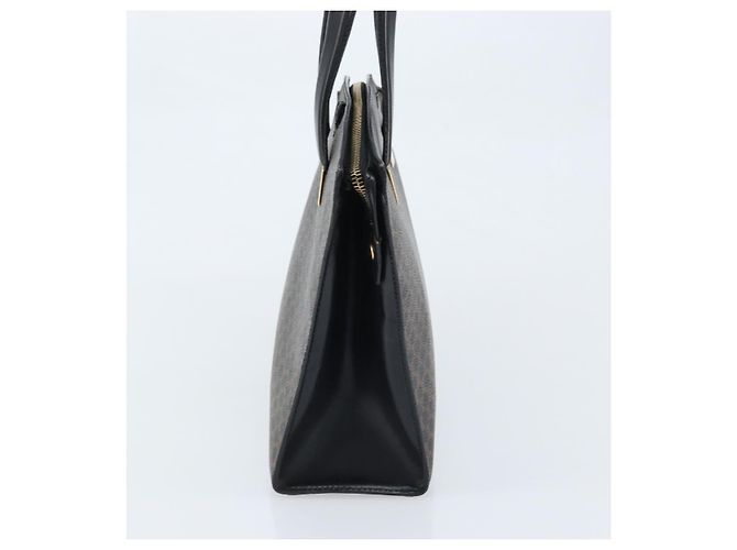 Céline Borsa a mano in tela Macadam CELINE in pelle PVC nera e oro Auth bs34056 Nero D'oro - vista 4