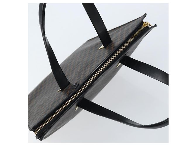Céline Borsa a mano in tela Macadam CELINE in pelle PVC nera e oro Auth bs34056 Nero D'oro - vista 6