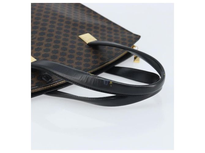 Céline Borsa a mano in tela Macadam CELINE in pelle PVC nera e oro Auth bs34056 Nero D'oro - vista 7
