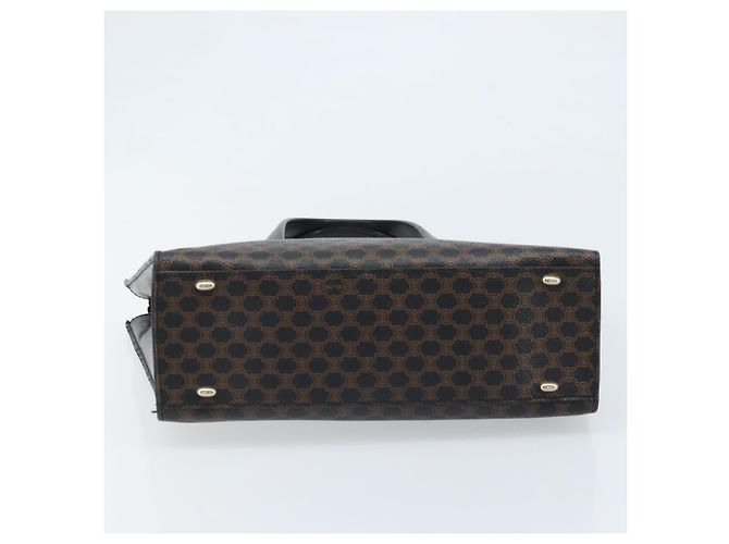 Céline Borsa a mano in tela Macadam CELINE in pelle PVC nera e oro Auth bs34056 Nero D'oro - vista 9