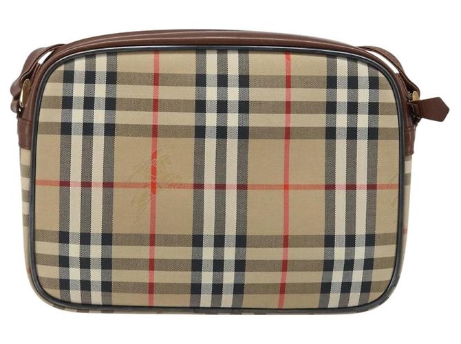 Burberrys Nova Check Shoulder Bag Canvas Beige Gold Auth ep13747 Golden - view 3