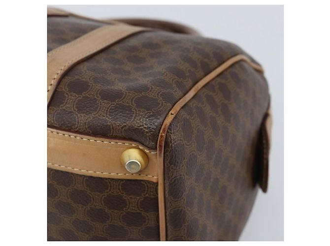 Céline Borsa a mano in tela Macadam CELINE in pelle PVC marrone oro Auth bs33973 D'oro - vista 10
