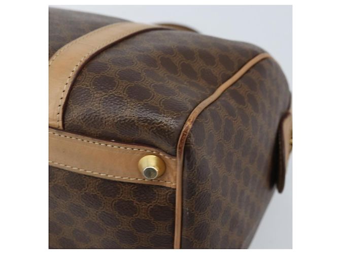 Céline Borsa a mano in tela Macadam CELINE in pelle PVC marrone oro Auth bs33973 D'oro - vista 12