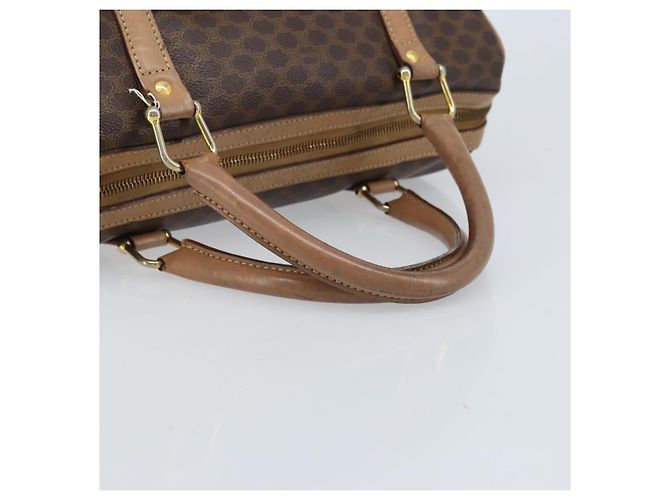 Céline Borsa a mano in tela Macadam CELINE in pelle PVC marrone oro Auth bs33973 D'oro - vista 7