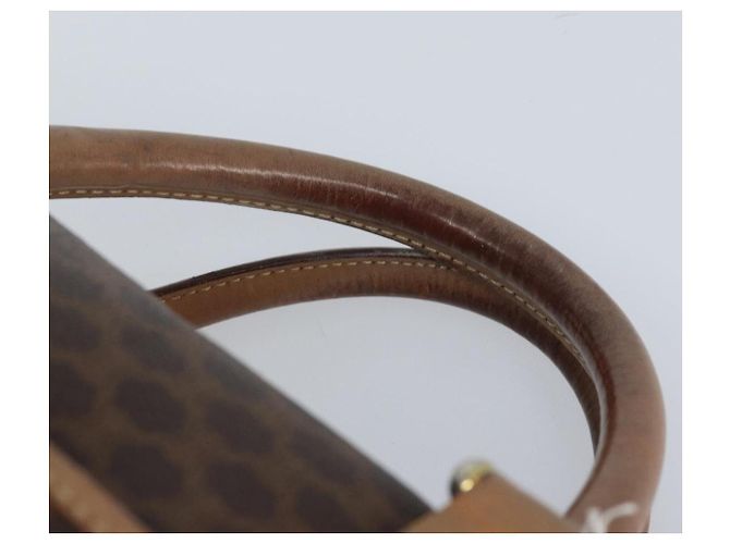 Céline Borsa a mano in tela Macadam CELINE in pelle PVC marrone oro Auth bs33973 D'oro - vista 8