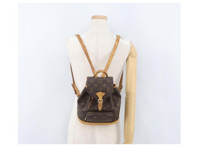 LOUIS VUITTON Zaino Monogram Montsouris PM M51137 LV Auth 173124 Monogramma - vista 27