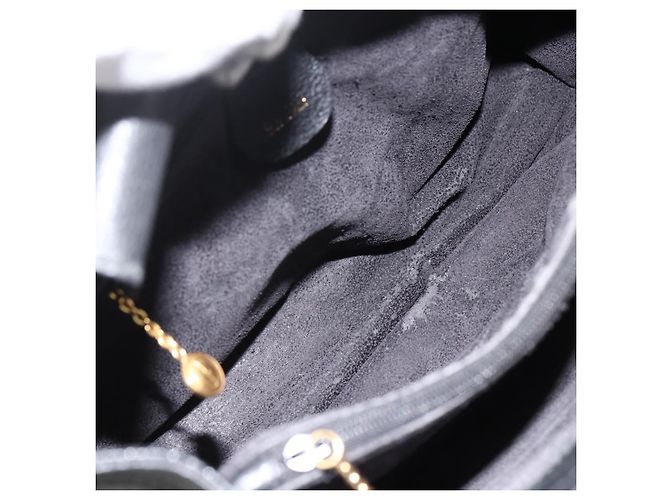 GUCCI Bamboo Hand Bag Leather Black Gold 002 853 0260 Auth ep13849 Golden - view 15