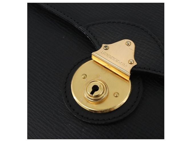 Borsa a mano in pelle nera e oro BURBERRY Auth bs33867 Nero D'oro - vista 14