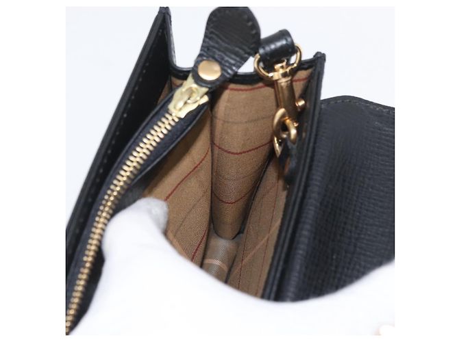Borsa a mano in pelle nera e oro BURBERRY Auth bs33867 Nero D'oro - vista 19