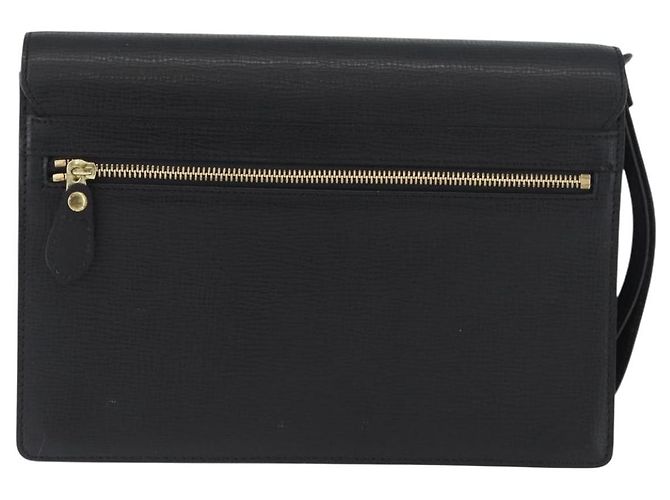 Borsa a mano in pelle nera e oro BURBERRY Auth bs33867 Nero D'oro - vista 3