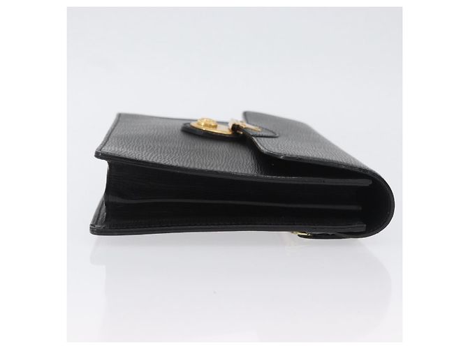 Borsa a mano in pelle nera e oro BURBERRY Auth bs33867 Nero D'oro - vista 4