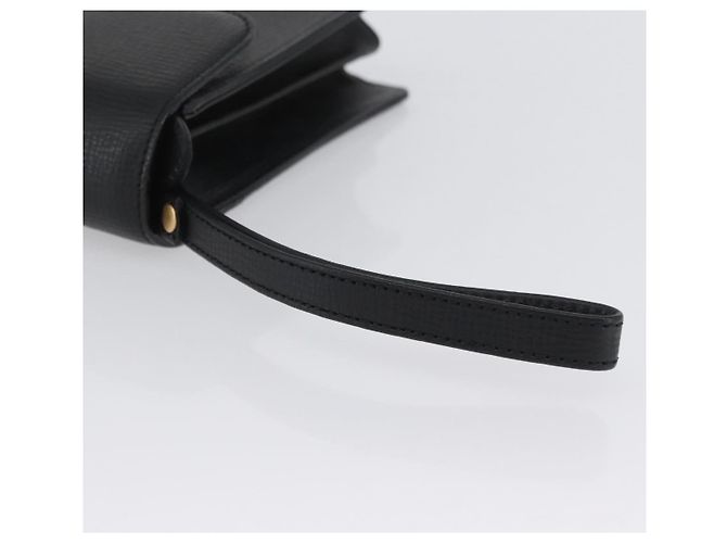 Borsa a mano in pelle nera e oro BURBERRY Auth bs33867 Nero D'oro - vista 7