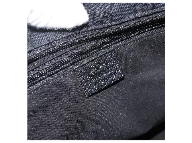 Borsa a Mano Gucci GG Canvas Sherry Line Nera 131230 Auth BSZ133 Nero - vista 15