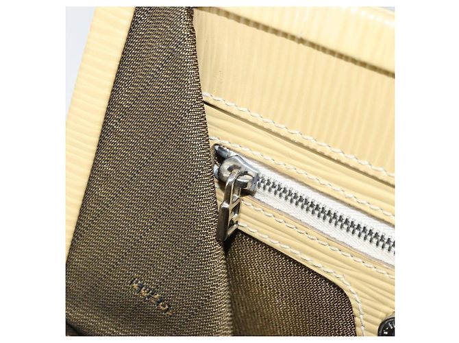 Borsa a mano FENDI in pelle avorio argento Auth ARZ093 Crudo - vista 20